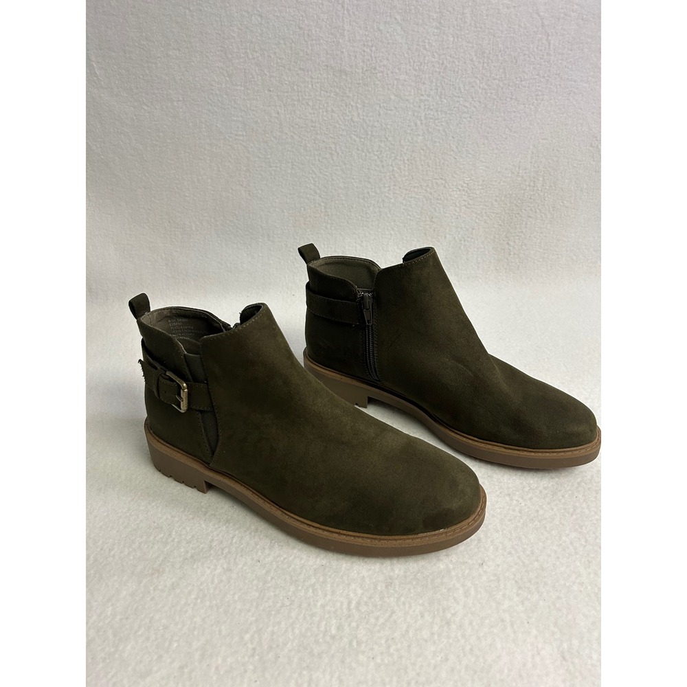 Boho Gorpcore Esprit Womens 8.5M Olive Green Sienna Ankle Bootie E1SIE60